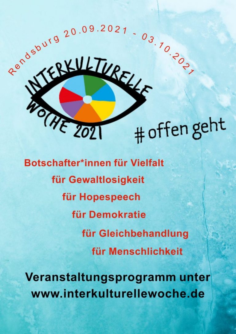 20.09. – 03.10.2021: Interkulturelle Woche in Rendsburg #offengeht